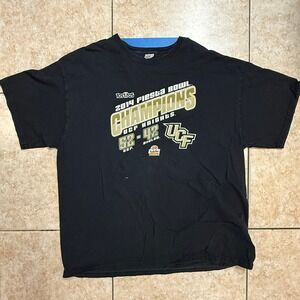 2014 Fiesta Bowl Champions UCF‎ Knights T Shirt NCAA Football Black 2XL